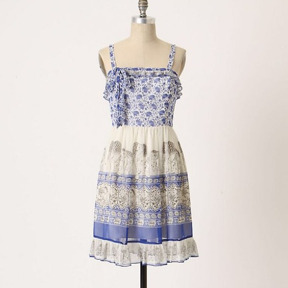 Anthropologie Dresses & Skirts - 💥HP💥 Anthropologie Anna Sui Pachyderm Blue